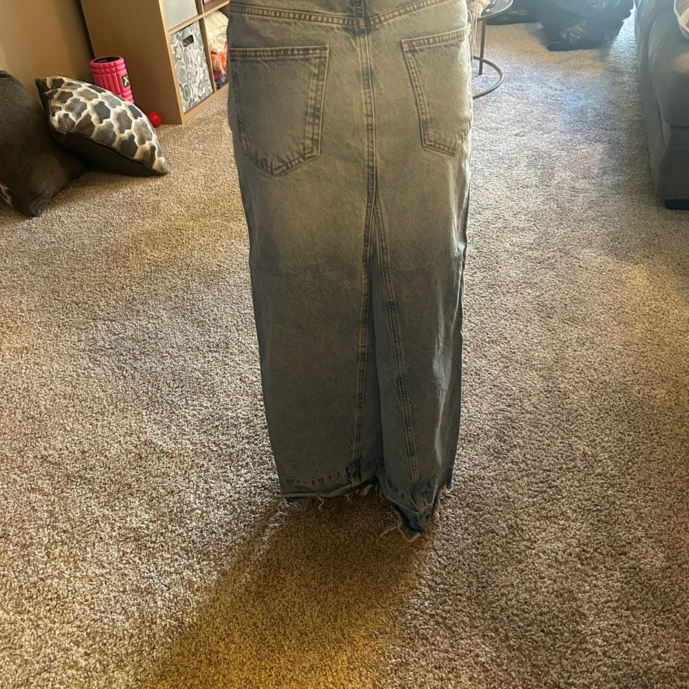 BDG Denim Maxi Skirt